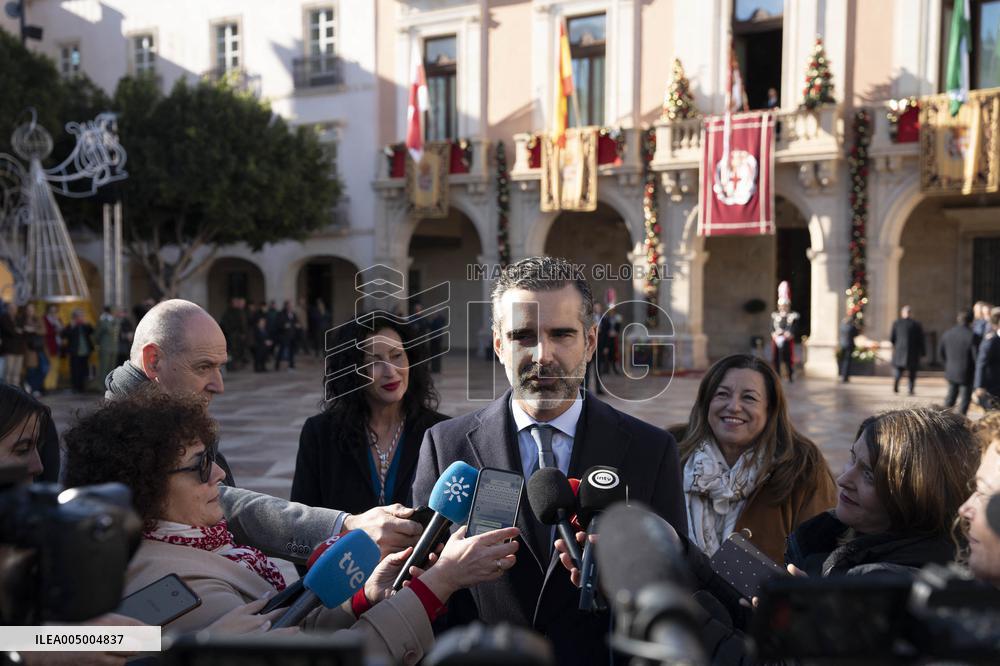 Celebration of Día del Pendón In Almeria - Spain