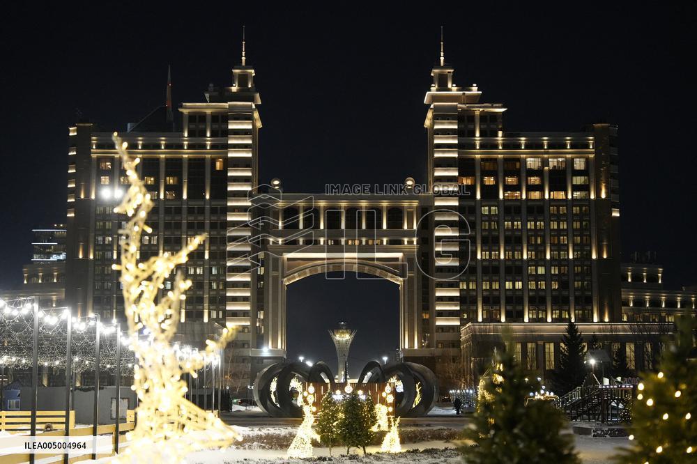 New Year Decorations in Astana - Kazakhstan