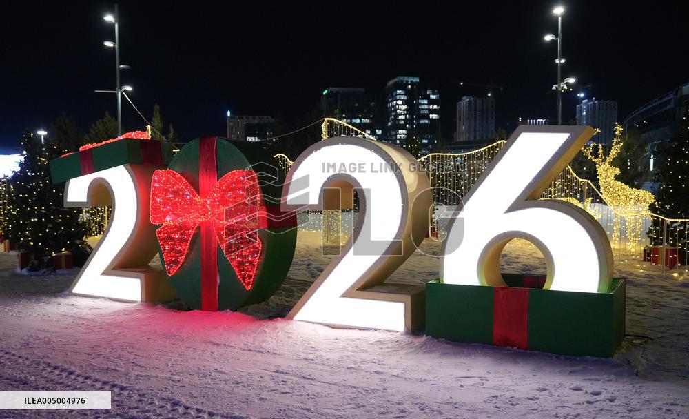 New Year Decorations in Astana - Kazakhstan