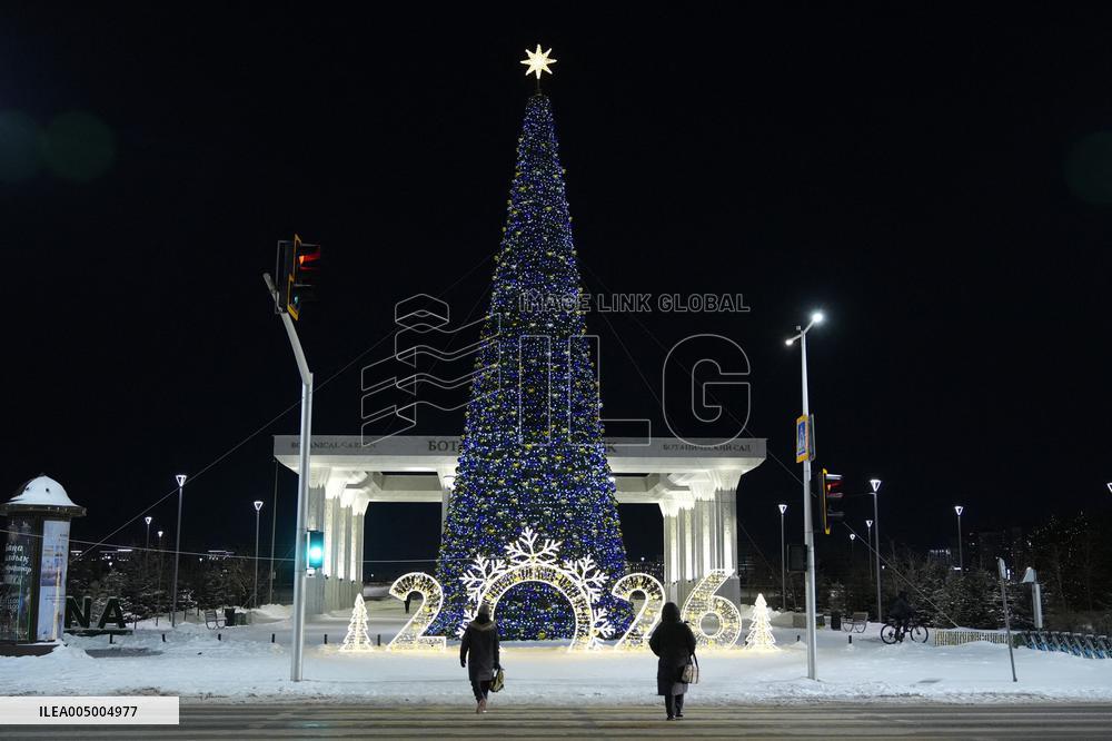 New Year Decorations in Astana - Kazakhstan