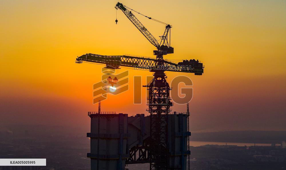 Zhangjinggao Yangtze River Bridge Construction