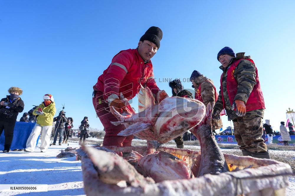 Nadam Fair Featuring Winter Fishing - China