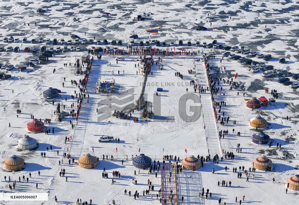 Nadam Fair Featuring Winter Fishing - China