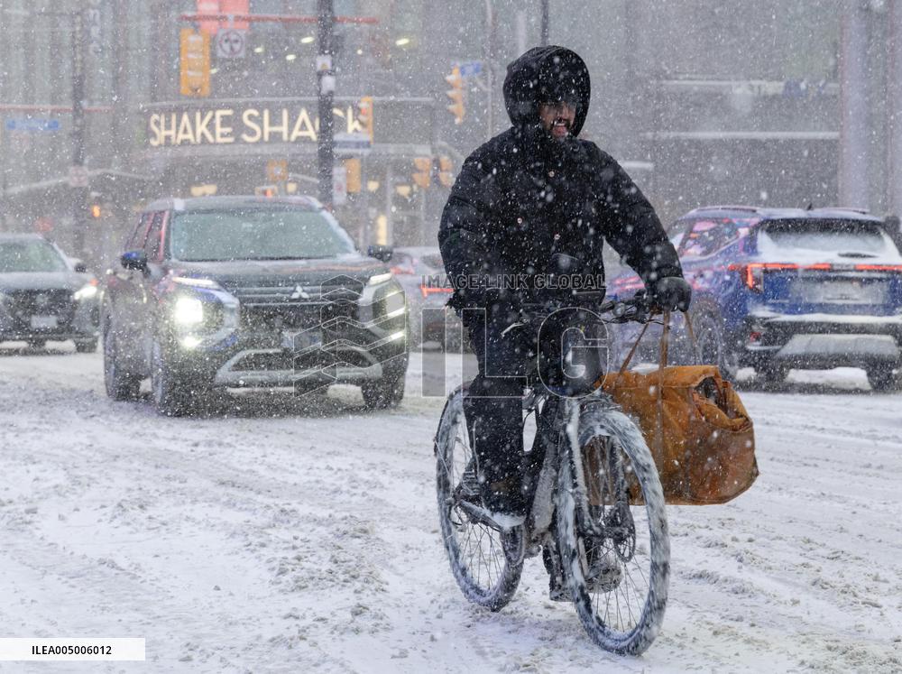 Snowfall in Toronto - Canada