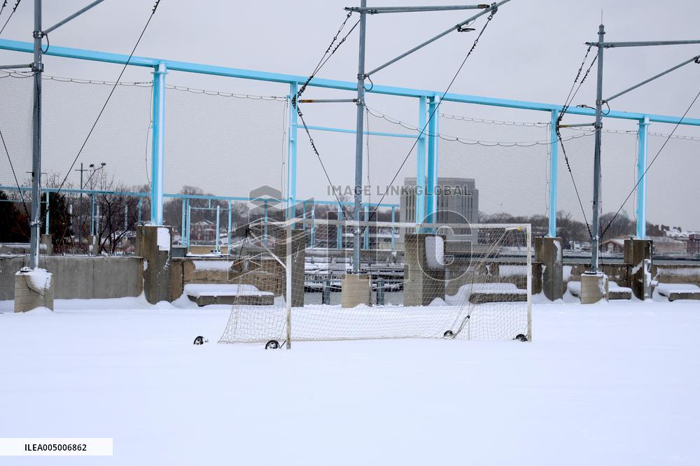 Winter Storm with Snow in New York