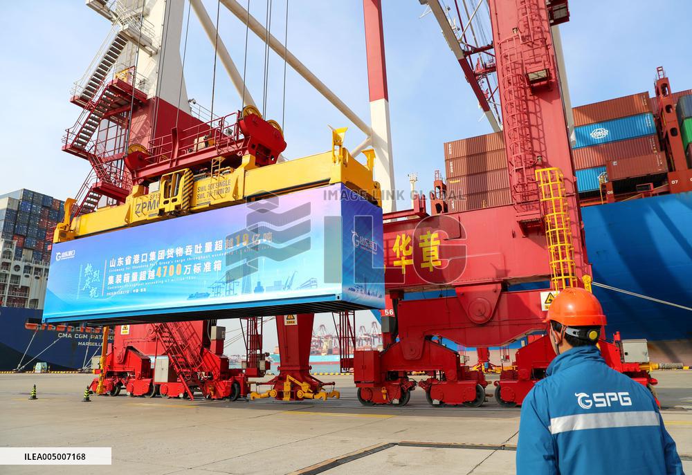 Shandong Ports Cargo Throughput