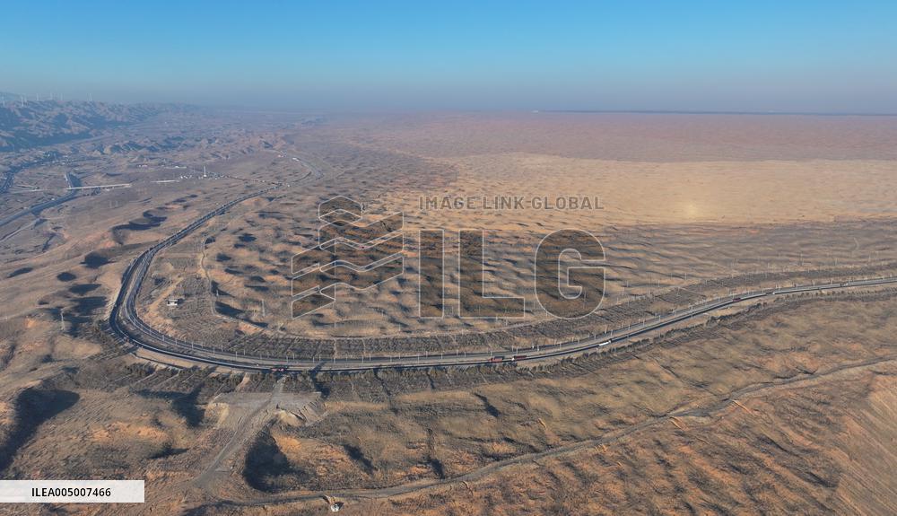 Baotou-Lanzhou Railway Cross Tengger Desert
