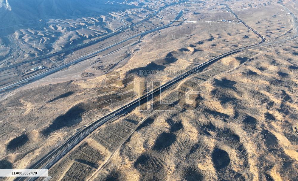Baotou-Lanzhou Railway Cross Tengger Desert