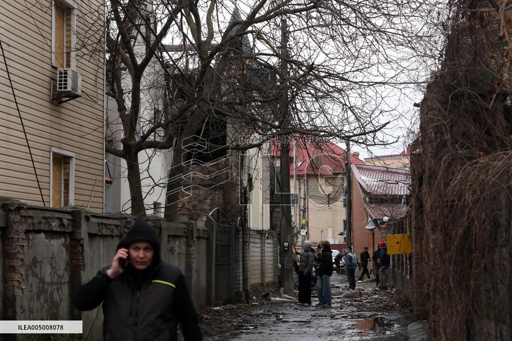 Russian Strikes Aftermath - Kiev