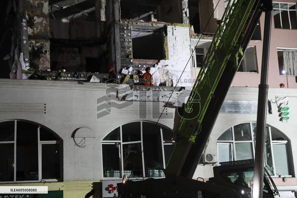 Russian Strikes Aftermath - Kiev