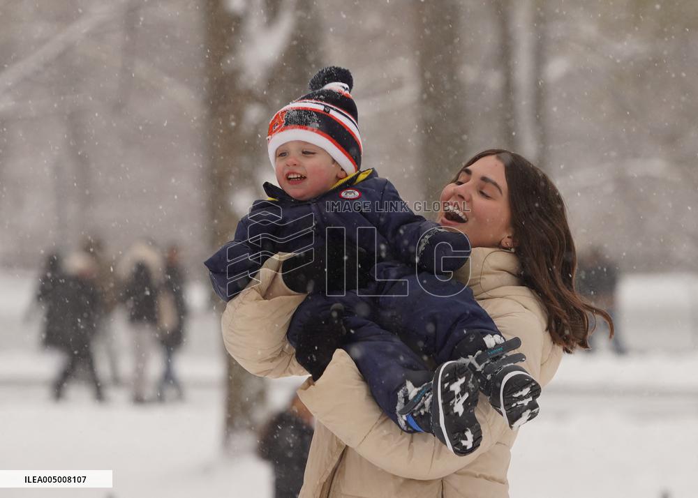 Snow-Covered Central Park - NYC