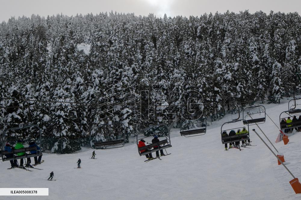Snow Storm In Girona - Spain -