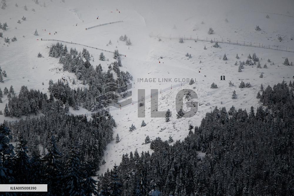 Snow Storm In Girona - Spain -
