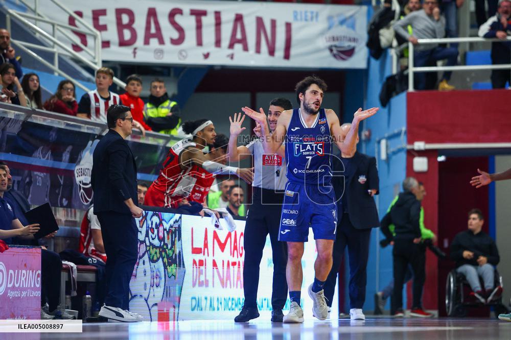 BASKET - Serie A2 - Real Sebastiani Rieti vs Flats Service Fortitudo Bologna, Stagione 2025-26 Campionato Italiano Pallacanestro