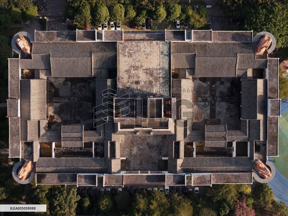 Courtyard Building on Building Rooftop in Nanning