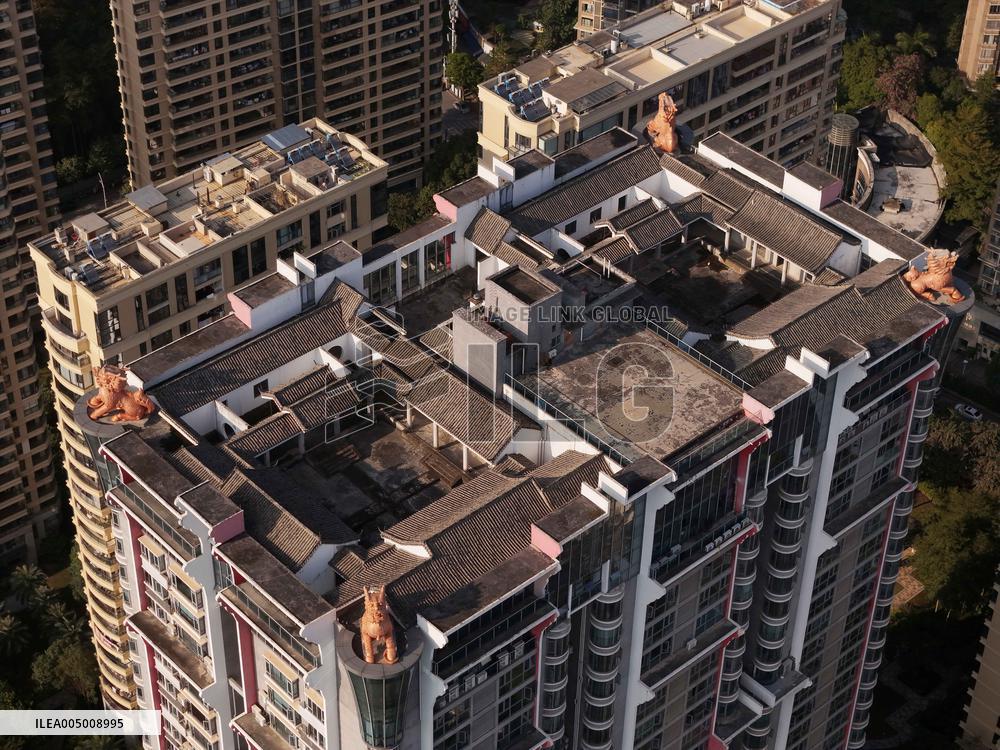 Courtyard Building on Building Rooftop in Nanning