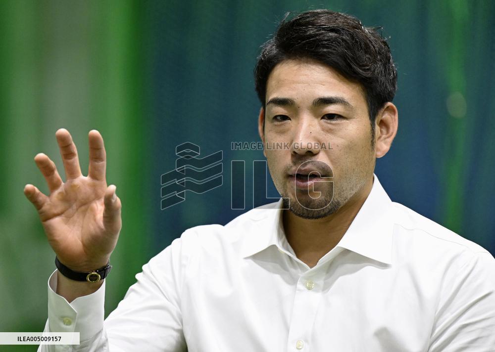 Interview with Angels pitcher Kikuchi