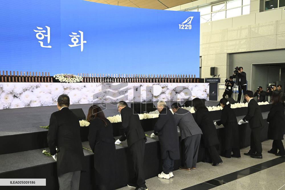 1st anniv. of Jeju Air crash in S. Korea