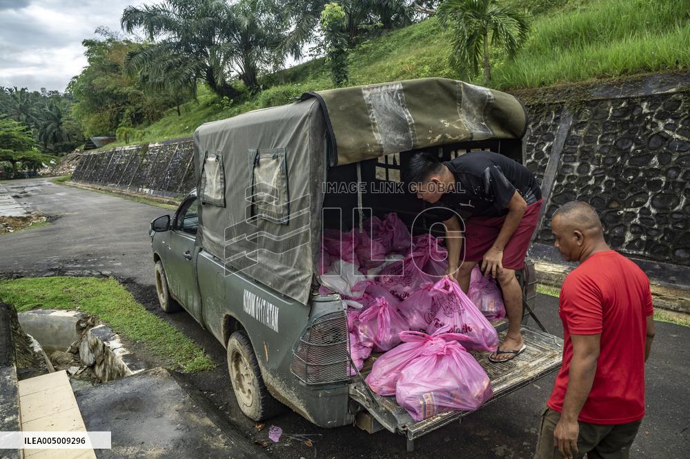 Military Aid Distribution After Tropical Cyclone in Aceh - Indonesia