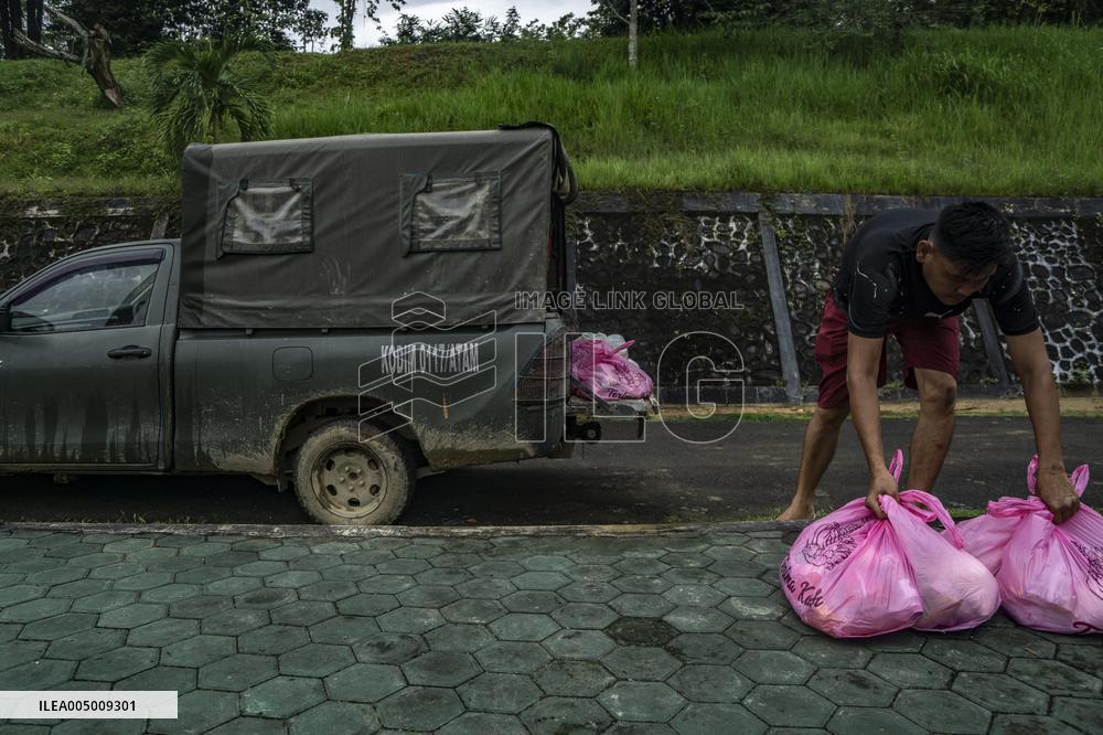 Military Aid Distribution After Tropical Cyclone in Aceh - Indonesia