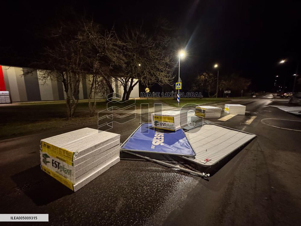 Storm and strong winds in Estonia
