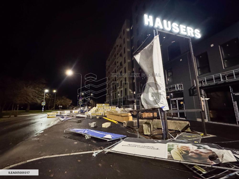 Storm and strong winds in Estonia