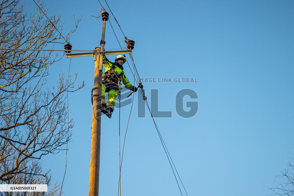 Storm and strong winds in Estonia