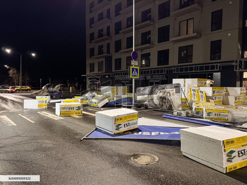 Storm and strong winds in Estonia