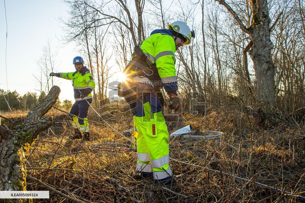 Storm and strong winds in Estonia