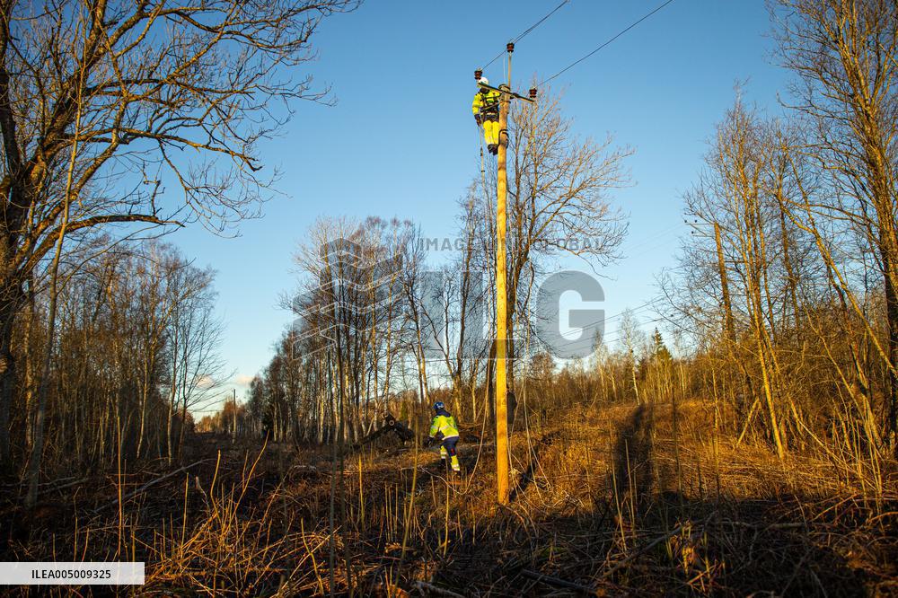Storm and strong winds in Estonia