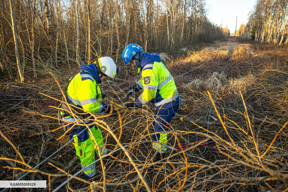 Storm and strong winds in Estonia