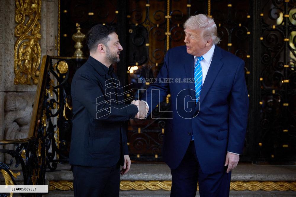 President Trump Meets with Ukrainian President Zelenskyy - Mar-a-Lago