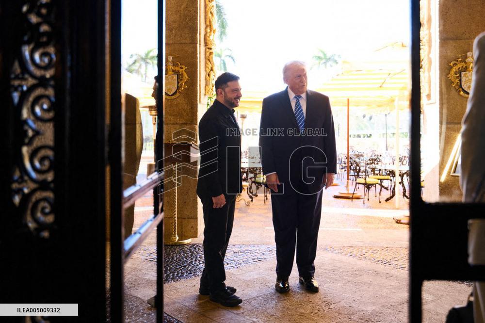 President Trump Meets with Ukrainian President Zelenskyy - Mar-a-Lago