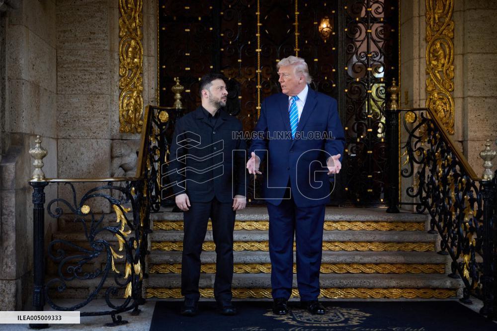 President Trump Meets with Ukrainian President Zelenskyy - Mar-a-Lago