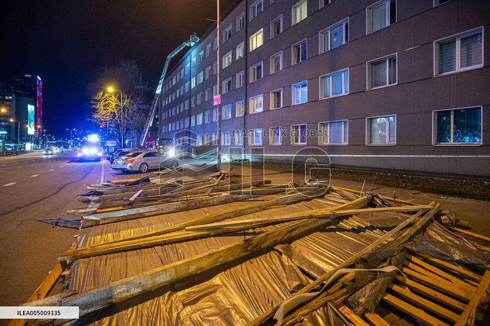 Storm and strong winds in Estonia