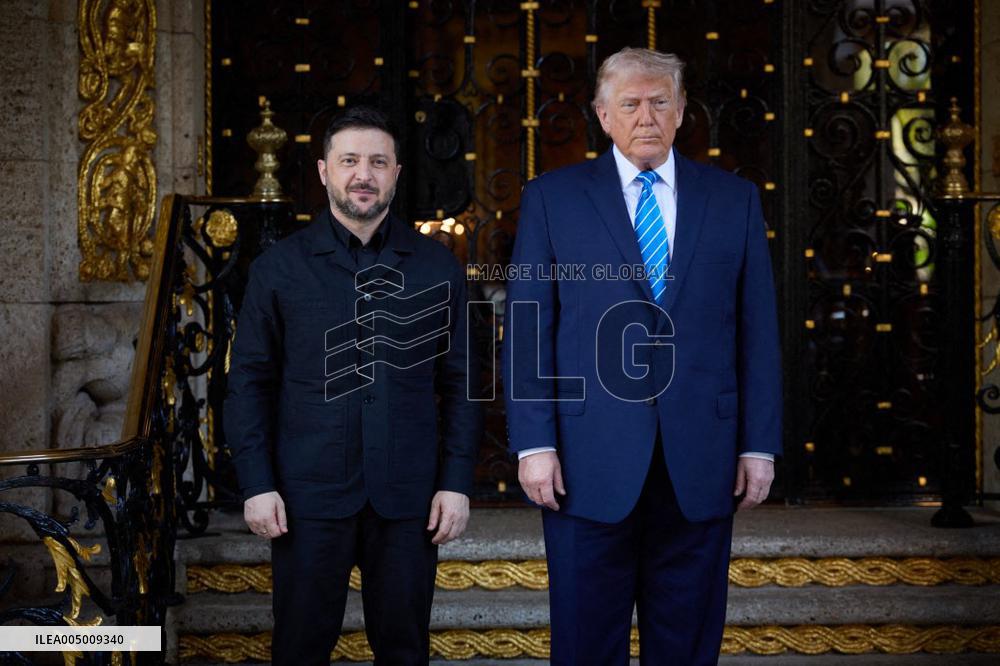 President Trump Meets with Ukrainian President Zelenskyy - Mar-a-Lago