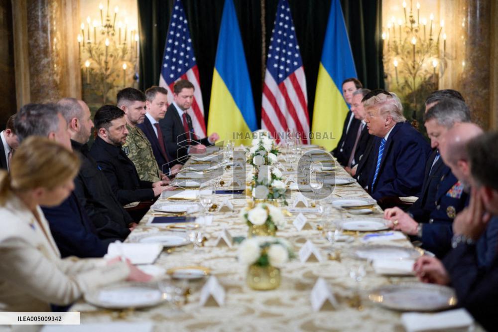 President Trump Meets with Ukrainian President Zelenskyy - Mar-a-Lago