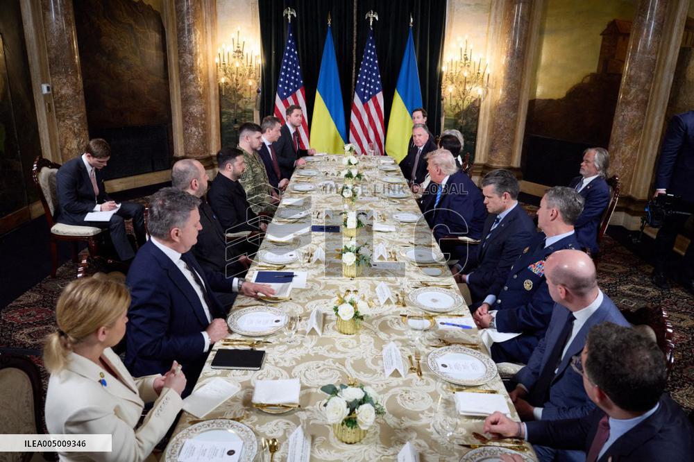 President Trump Meets with Ukrainian President Zelenskyy - Mar-a-Lago