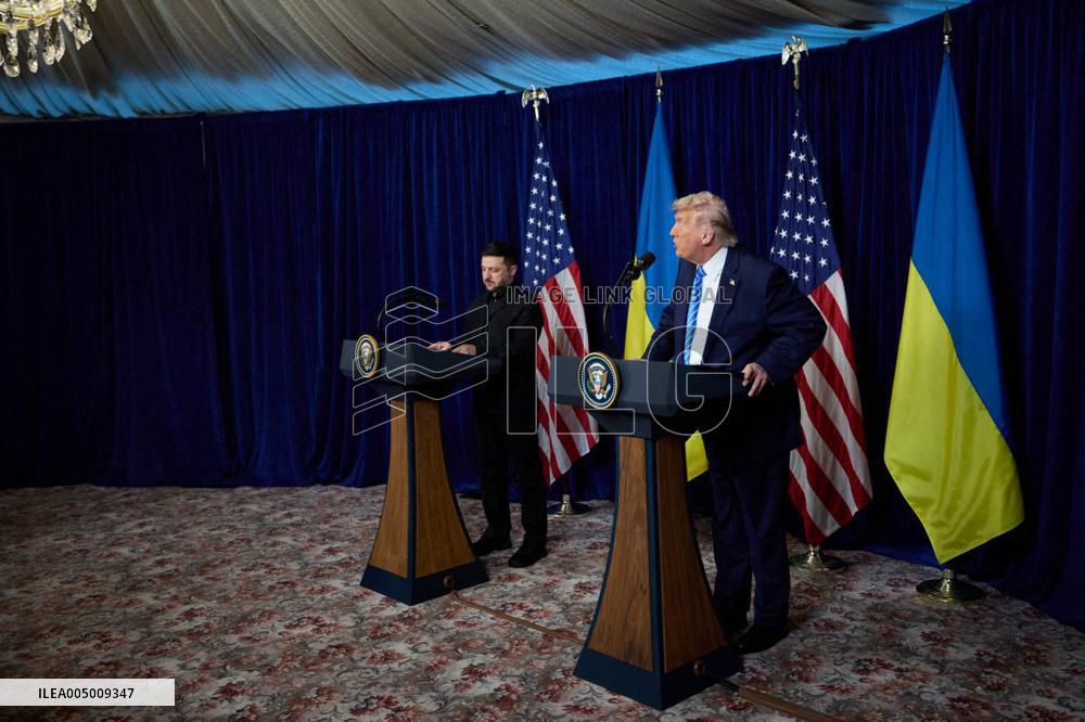 President Trump Meets with Ukrainian President Zelenskyy - Mar-a-Lago