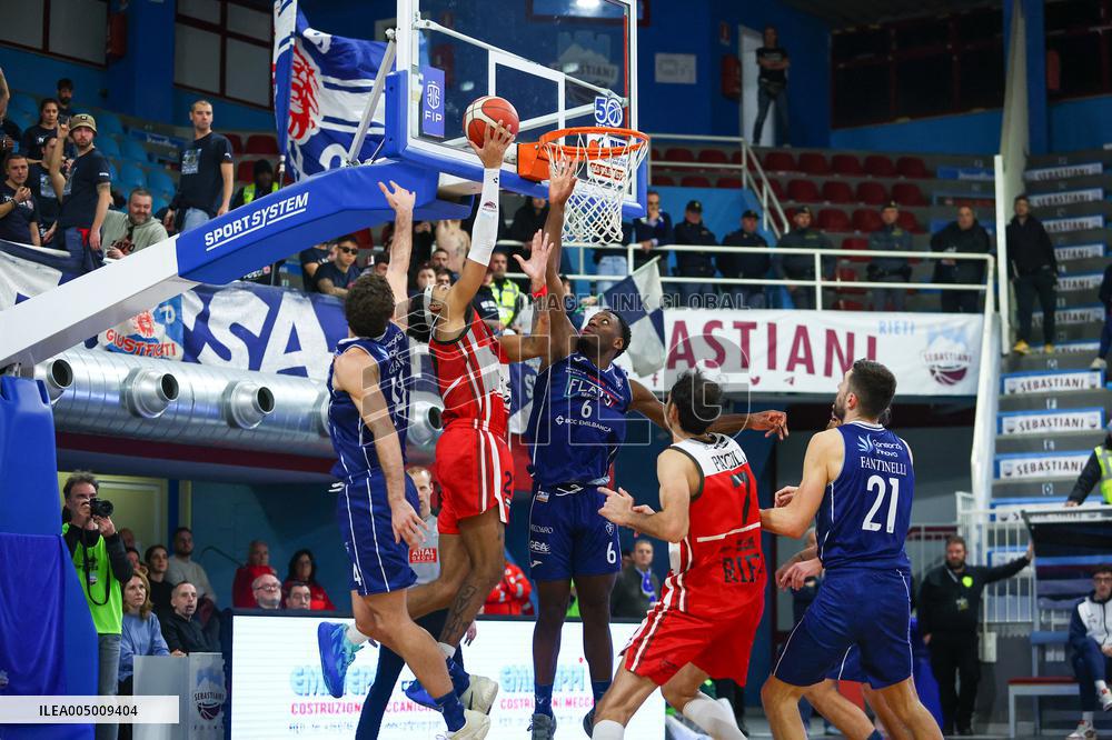 BASKET - Serie A2 - Real Sebastiani Rieti vs Flats Service Fortitudo Bologna, Stagione 2025-26 Campionato Italiano Pallacanestro