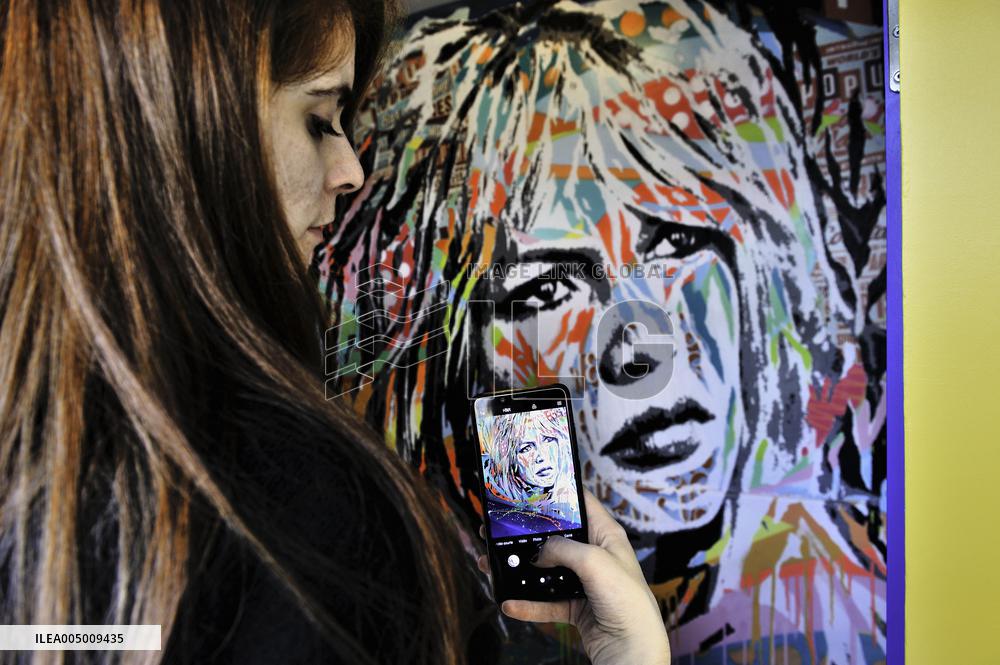 Illustration - Brigite Bardot Art Installation - Paris