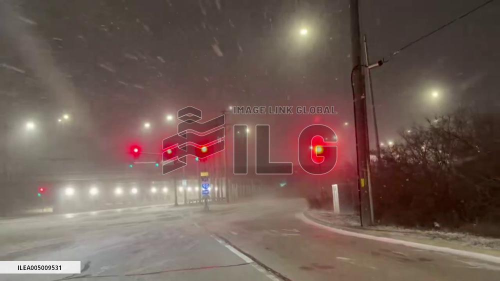 US: Strong Winds, Snow and Sharp Temperature Drop Threaten Northern Illinois