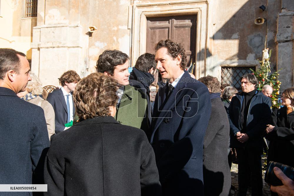 Funeral of Maria Sole Agnelli in Palidoro - Italy