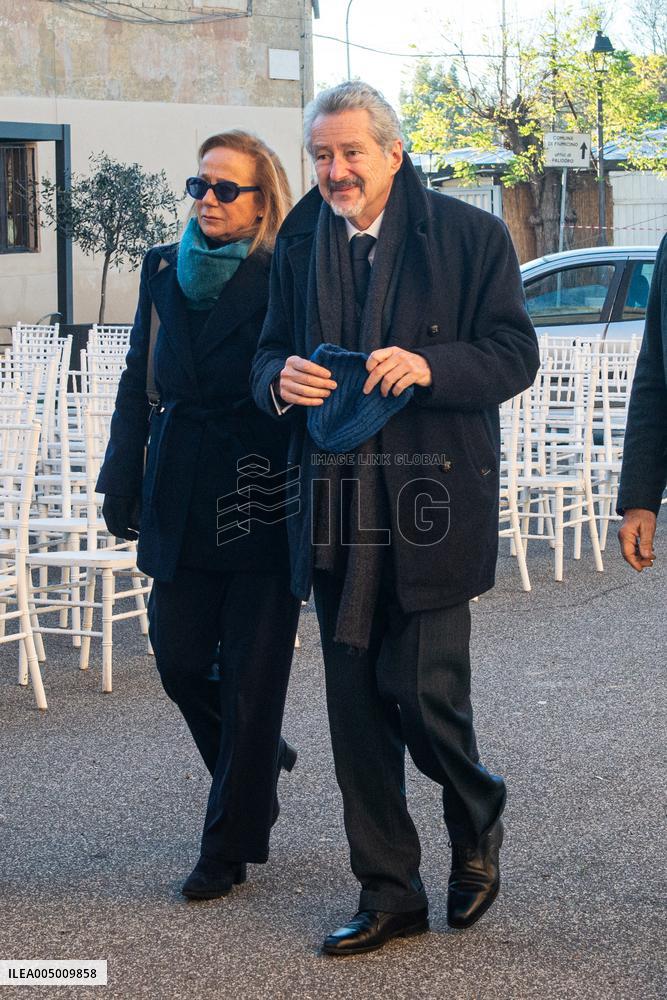 Funeral of Maria Sole Agnelli in Palidoro - Italy