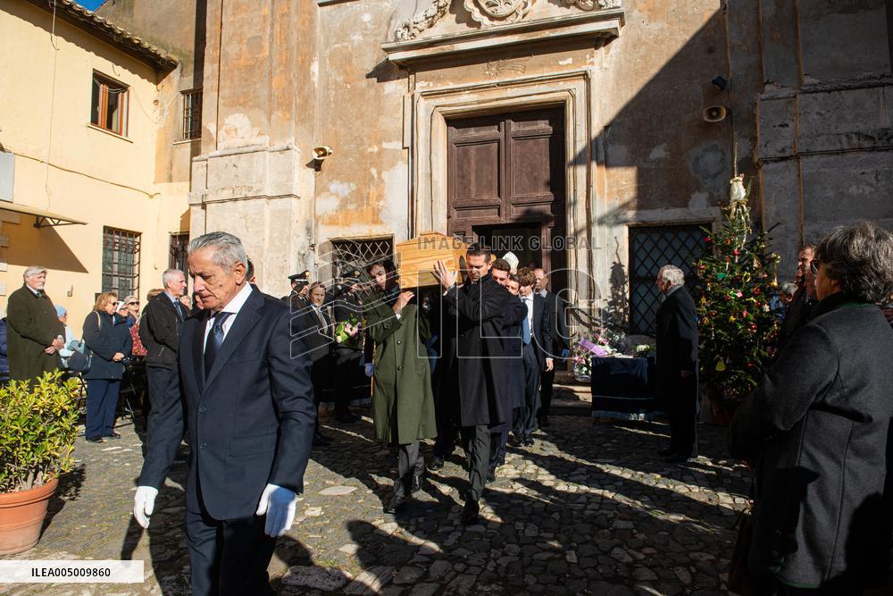Funeral of Maria Sole Agnelli in Palidoro - Italy