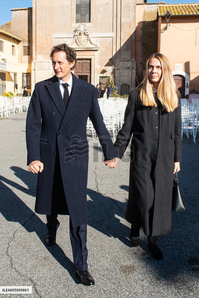 Funeral of Maria Sole Agnelli in Palidoro - Italy