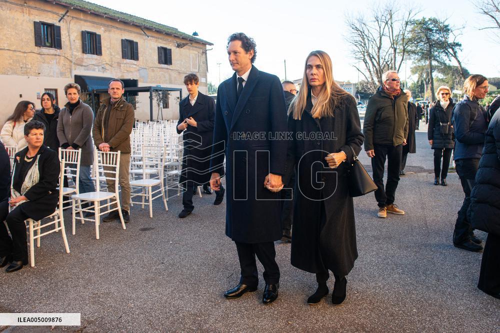 Funeral of Maria Sole Agnelli in Palidoro - Italy