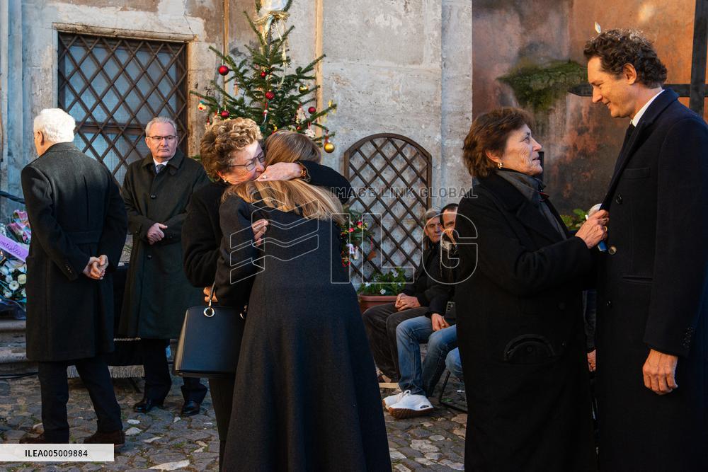 Funeral of Maria Sole Agnelli in Palidoro - Italy