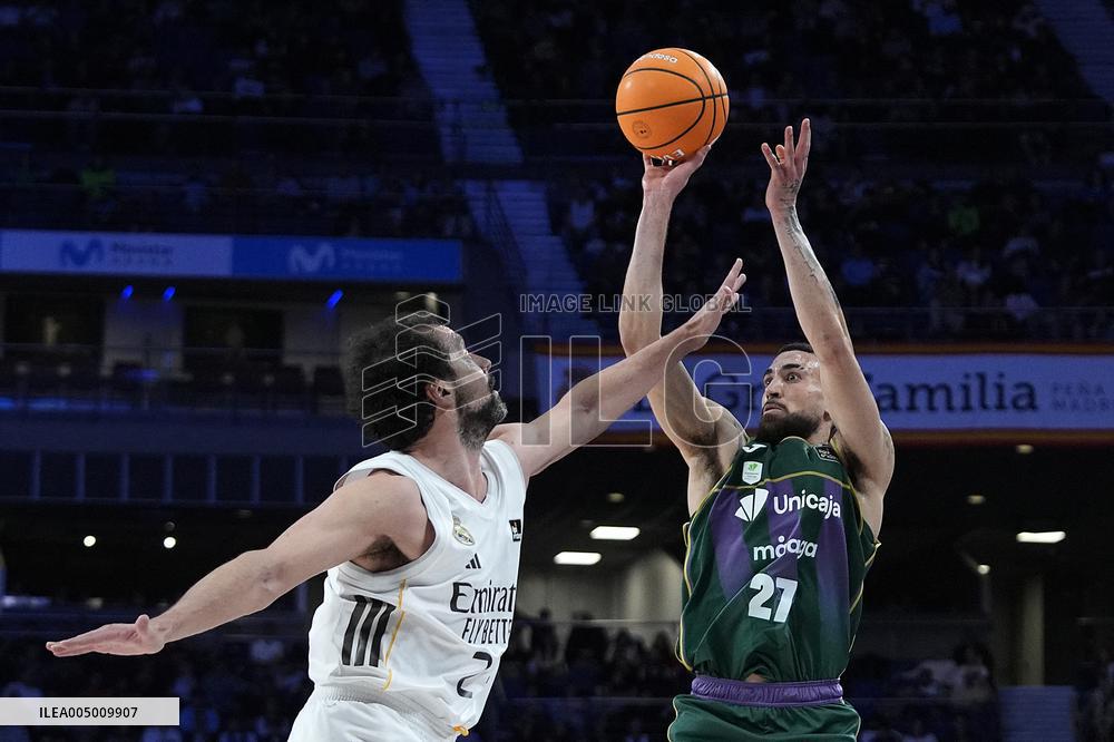 Endesa ACB League - Real Madrid Basketball v Unicaja Malaga Basketball