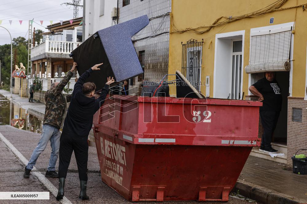 Consequences After the Rains in Valencia